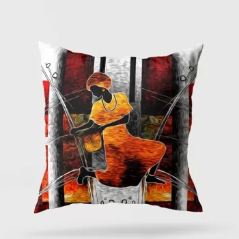 Perna decorativa, A11961, 43x43 cm, 50% Bumbac / 50% Poliester, Multicolor imagine