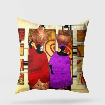 Perna decorativa, A11962, 43x43 cm, 50% Bumbac / 50% Poliester, Multicolor imagine