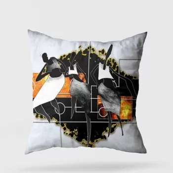 Perna decorativa, A11967, 43x43 cm, 50% Bumbac / 50% Poliester, Multicolor imagine