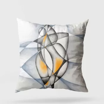 Perna decorativa, A11971, 43x43 cm, 50% Bumbac / 50% Poliester, Multicolor imagine