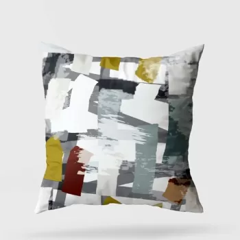 Perna decorativa, A11980, 43x43 cm, 50% Bumbac / 50% Poliester, Multicolor imagine