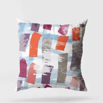 Perna decorativa, A11981, 43x43 cm, 50% Bumbac / 50% Poliester, Multicolor imagine