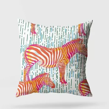 Perna decorativa, A11982, 43x43 cm, 50% Bumbac / 50% Poliester, Multicolor imagine