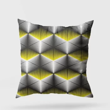 Perna decorativa, A11984, 43x43 cm, 50% Bumbac / 50% Poliester, Multicolor imagine