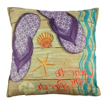 Perna decorativa, A12550, 43x43 cm, 50% Bumbac / 50% Poliester, Multicolor imagine