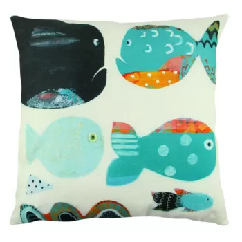 Perna decorativa, A12568, 43x43 cm, 50% Bumbac / 50% Poliester, Multicolor imagine