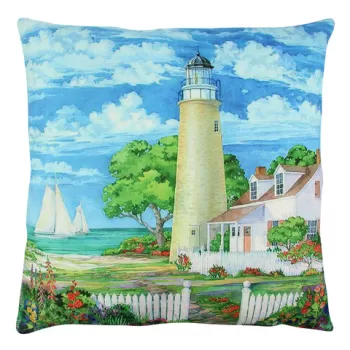 Perna decorativa, A12569, 43x43 cm, 50% Bumbac / 50% Poliester, Multicolor imagine