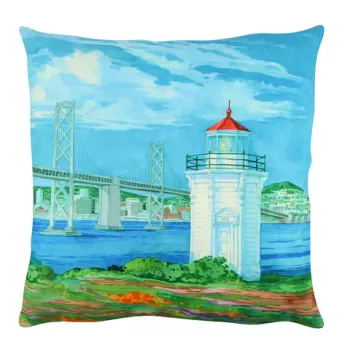 Perna decorativa, A12573, 43x43 cm, 50% Bumbac / 50% Poliester, Multicolor imagine