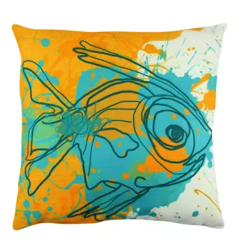 Perna decorativa, A12577, 43x43 cm, 50% Bumbac / 50% Poliester, Multicolor imagine