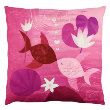 Perna decorativa, A12578, 43x43 cm, 50% Bumbac / 50% Poliester, Multicolor imagine