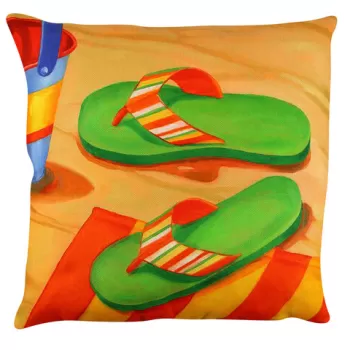 Perna decorativa, A12579, 43x43 cm, 50% Bumbac / 50% Poliester, Multicolor imagine