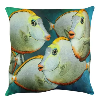 Perna decorativa, A12580, 43x43 cm, 50% Bumbac / 50% Poliester, Multicolor imagine
