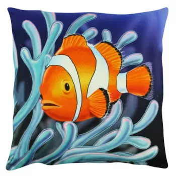 Perna decorativa, A12588, 43x43 cm, 50% Bumbac / 50% Poliester, Multicolor imagine