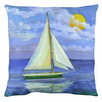 Perna decorativa, A12593, 43x43 cm, 50% Bumbac / 50% Poliester, Multicolor imagine