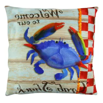 Perna decorativa, A12603, 43x43 cm, 50% Bumbac / 50% Poliester, Multicolor imagine