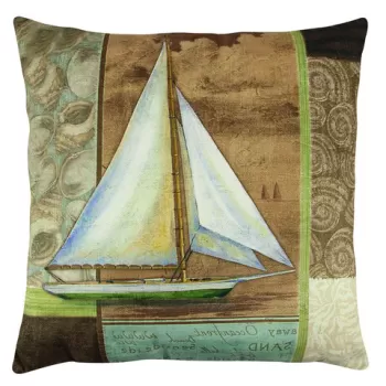 Perna decorativa, A12611, 43x43 cm, 50% Bumbac / 50% Poliester, Multicolor imagine