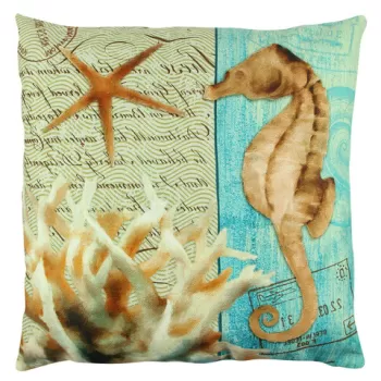 Perna decorativa, A12615, 43x43 cm, 50% Bumbac / 50% Poliester, Multicolor imagine