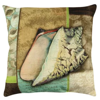 Perna decorativa, A12616, 43x43 cm, 50% Bumbac / 50% Poliester, Multicolor imagine