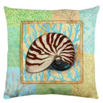 Perna decorativa, A12620, 43x43 cm, 50% Bumbac / 50% Poliester, Multicolor imagine