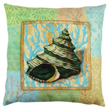 Perna decorativa, A12623, 43x43 cm, 50% Bumbac / 50% Poliester, Multicolor imagine