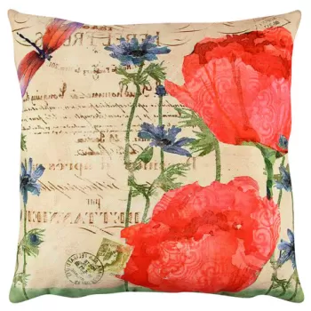 Perna decorativa, A12625, 43x43 cm, 50% Bumbac / 50% Poliester, Multicolor imagine