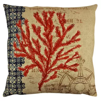 Perna decorativa, A12629, 43x43 cm, 50% Bumbac / 50% Poliester, Multicolor imagine