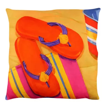 Perna decorativa, A12633, 43x43 cm, 50% Bumbac / 50% Poliester, Multicolor imagine
