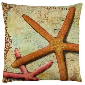Perna decorativa, A12639, 43x43 cm, 50% Bumbac / 50% Poliester, Multicolor imagine