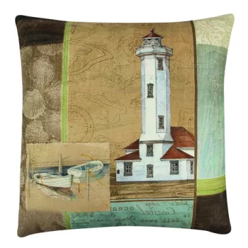 Perna decorativa, A12650, 43x43 cm, 50% Bumbac / 50% Poliester, Multicolor imagine