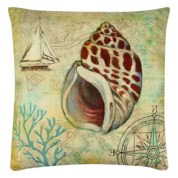Perna decorativa, A12655, 43x43 cm, 50% Bumbac / 50% Poliester, Multicolor imagine