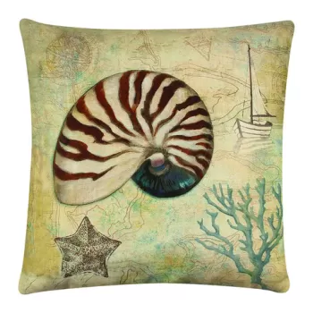 Perna decorativa, A12656, 43x43 cm, 50% Bumbac / 50% Poliester, Multicolor imagine