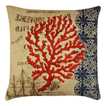 Perna decorativa, A12659, 43x43 cm, 50% Bumbac / 50% Poliester, Multicolor imagine