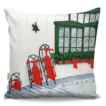 Perna decorativa, A12954, 43x43 cm, 50% Bumbac / 50% Poliester, Multicolor imagine