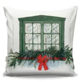 Perna decorativa, A12955, 43x43 cm, 50% Bumbac / 50% Poliester, Multicolor imagine