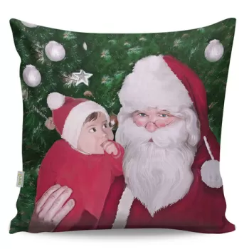 Perna decorativa, A12962, 43x43 cm, 50% Bumbac / 50% Poliester, Multicolor imagine