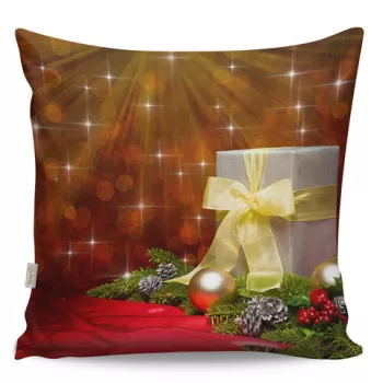 Perna decorativa, A12963, 43x43 cm, 50% Bumbac / 50% Poliester, Multicolor imagine