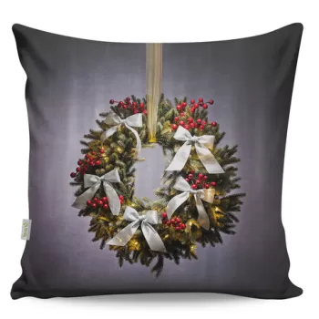 Perna decorativa, A12965, 43x43 cm, 50% Bumbac / 50% Poliester, Multicolor imagine
