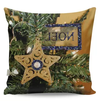 Perna decorativa, A12968, 43x43 cm, 50% Bumbac / 50% Poliester, Multicolor imagine