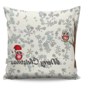 Perna decorativa, A12969, 43x43 cm, 50% Bumbac / 50% Poliester, Multicolor imagine