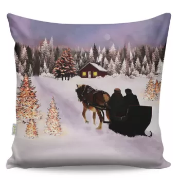 Perna decorativa, A12970, 43x43 cm, 50% Bumbac / 50% Poliester, Multicolor imagine