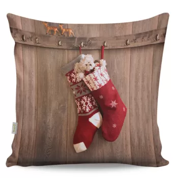 Perna decorativa, A12973, 43x43 cm, 50% Bumbac / 50% Poliester, Multicolor imagine