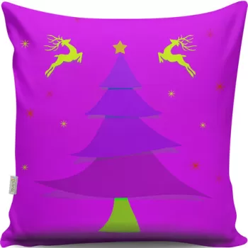 Perna decorativa, A12982, 43x43 cm, 50% Bumbac / 50% Poliester, Multicolor imagine