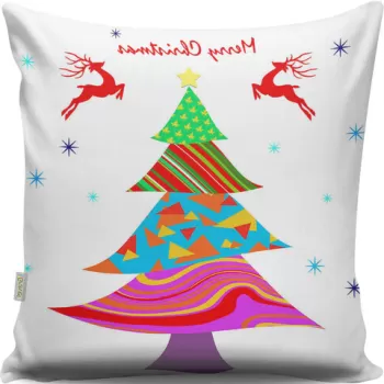Perna decorativa, A12983, 43x43 cm, 50% Bumbac / 50% Poliester, Multicolor imagine
