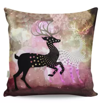 Perna decorativa, A12987, 43x43 cm, 50% Bumbac / 50% Poliester, Multicolor imagine