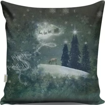 Perna decorativa, A12990, 43x43 cm, 50% Bumbac / 50% Poliester, Multicolor imagine