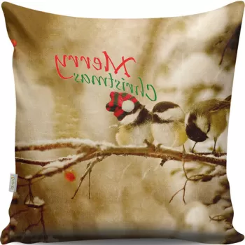 Perna decorativa, A12994, 43x43 cm, 50% Bumbac / 50% Poliester, Multicolor imagine