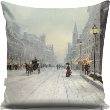 Perna decorativa, A13002, 170x220 cm, Bumbac, Multicolor imagine