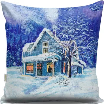 Perna decorativa, A13003, 43x43 cm, 50% Bumbac / 50% Poliester, Multicolor imagine