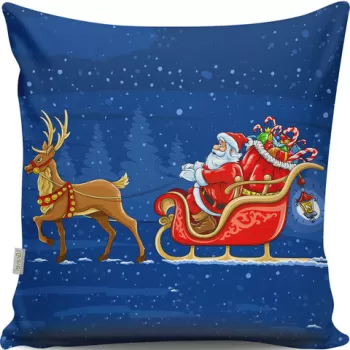 Perna decorativa, A13006, 43x43 cm, 50% Bumbac / 50% Poliester, Multicolor imagine
