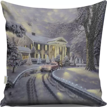 Perna decorativa, A13008, 43x43 cm, 50% Bumbac / 50% Poliester, Multicolor imagine